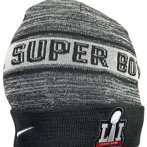 Nike Super Bowl LII Winter Beanie Hat Cap S7 Ash Acrylic Blend Cuffed NWOT New